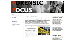 Desktop Screenshot of forensic-focus.co.uk