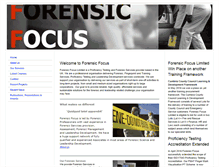 Tablet Screenshot of forensic-focus.co.uk